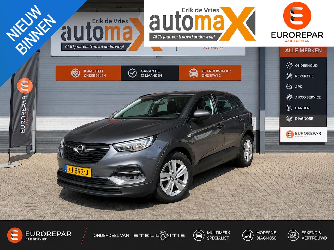 Opel Grandland X - 1.2 Turbo Online Edition |CarPlay!|Navi!|Automaat!| - AutoWereld.nl
