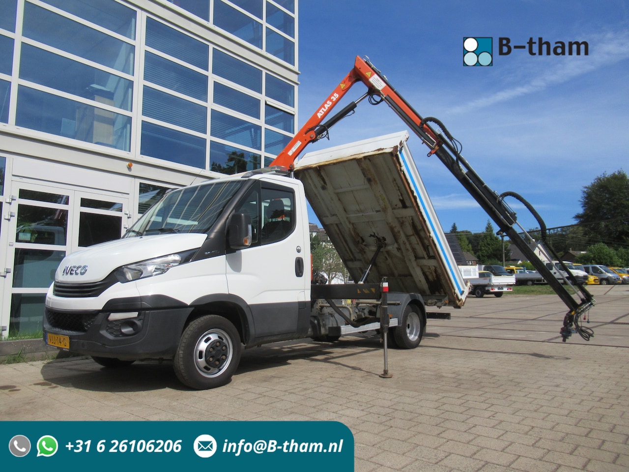 Iveco Daily - 35C15 3.0 Kipper - Tipper + ATLAS Kraan Kran Crane - AutoWereld.nl