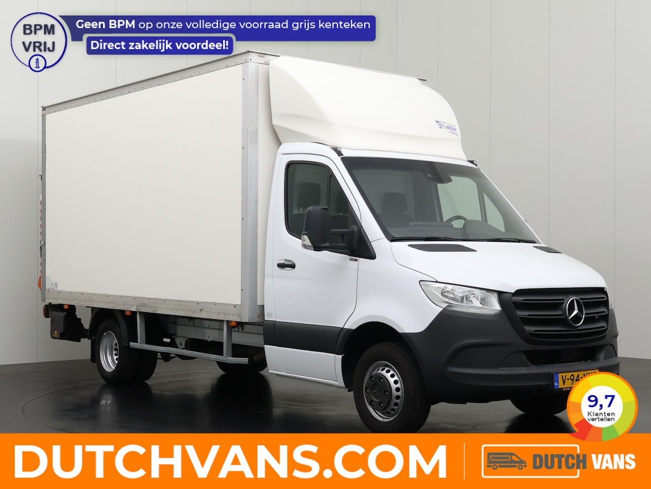 Mercedes-Benz Sprinter - 515CDI 9G-Tronic Automaat Bakwagen+Laadklep | Dakspoiler | Airco | Cruise | 3-Zits - AutoWereld.nl