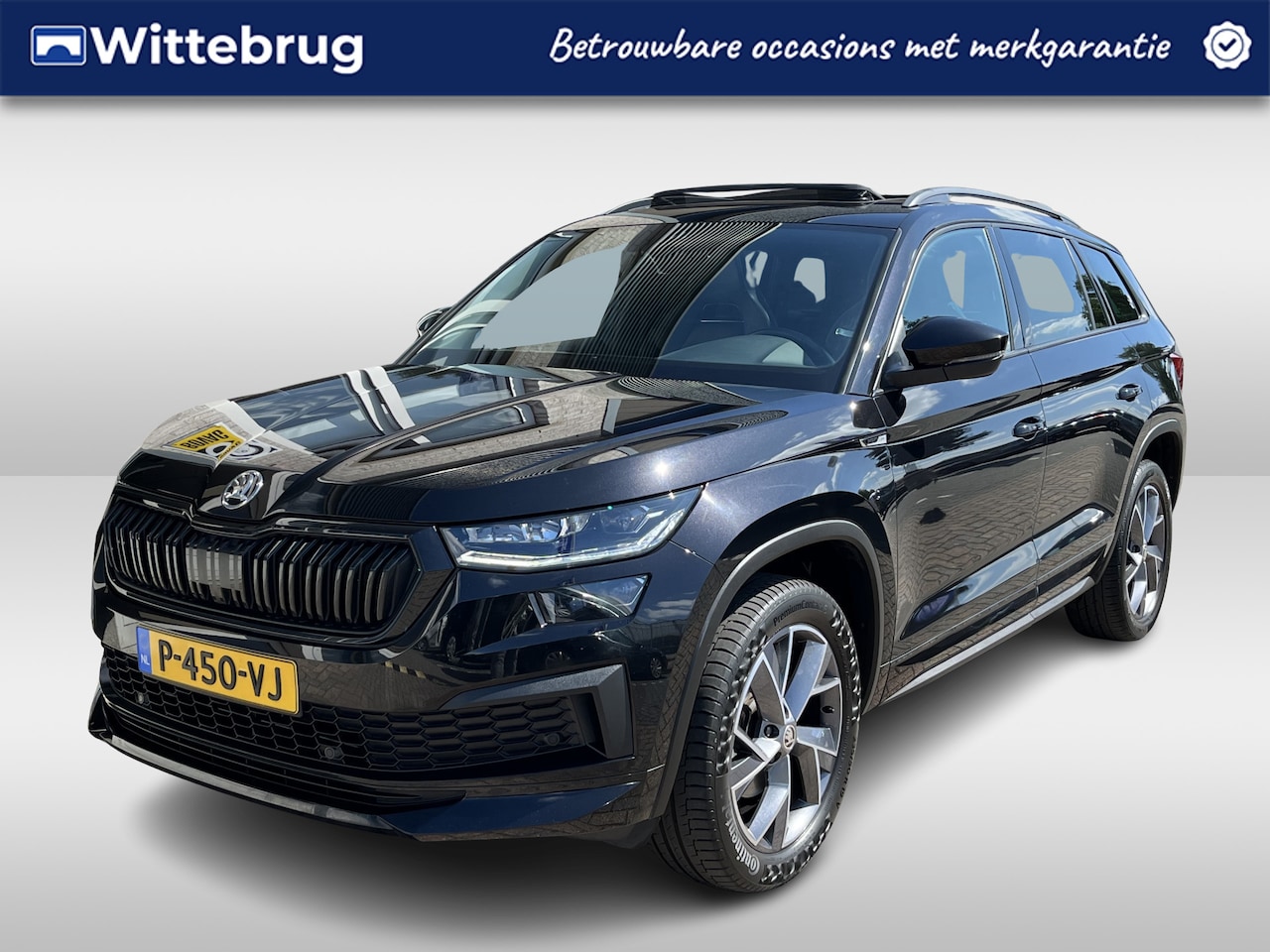 Skoda Kodiaq - 1.5 TSI Sportline Business / AUTOMAAT/ PANO/ LEER/ PARK.SENSOR.V+A/ CAMERA/ SMARTLINK/ CRU - AutoWereld.nl