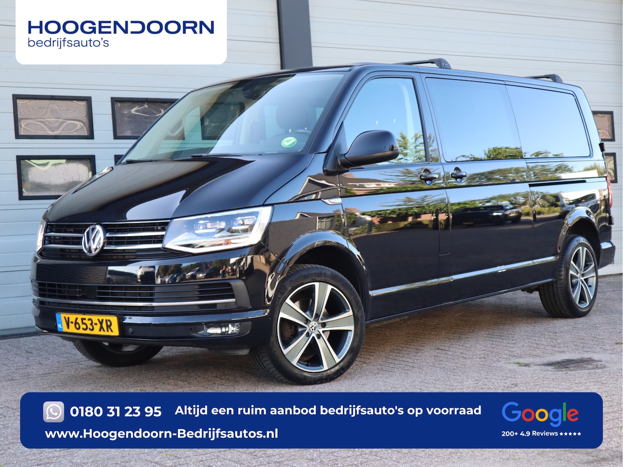 Volkswagen Transporter - 2.0 TDI 150pk Automaat Euro 6 - DC 5 Pers. - 2x Schuifdeur - Camera - ACC - AutoWereld.nl