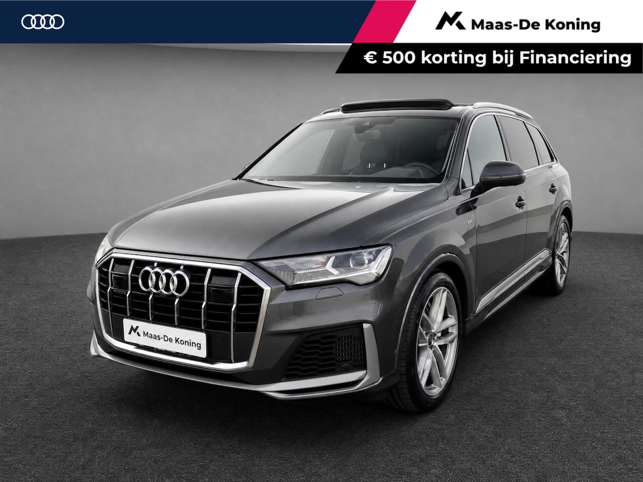Audi Q7 - 55 TFSIe 280kW/381PK quattro S Line · Panoramadak · Trekhaak · Luchtvering · 360gr camera - AutoWereld.nl