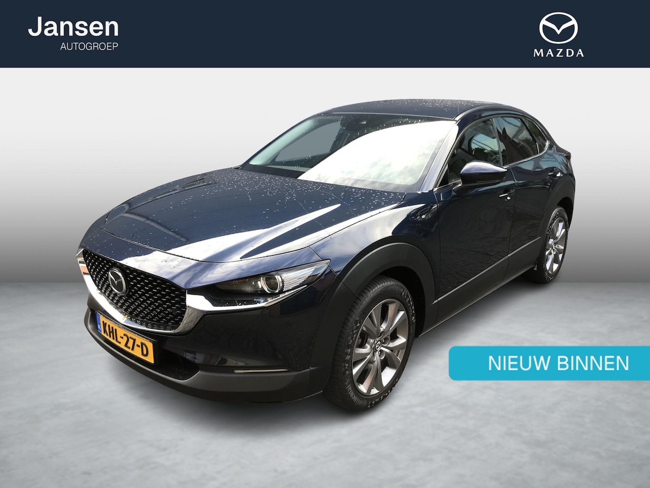 Mazda CX-30 - 2.0 e-SkyActiv-G M Hybrid Comfort lederen bekleding, navigatie, climate control, adaptieve - AutoWereld.nl