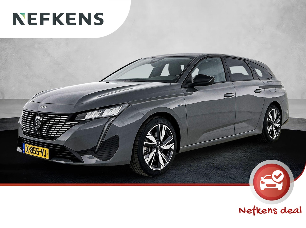 Peugeot 308 SW - Allure 1.6 Plug-in Hybrid 180pk Automaat | Lage kilometerstand! | Navigatie | Achteruitrij - AutoWereld.nl