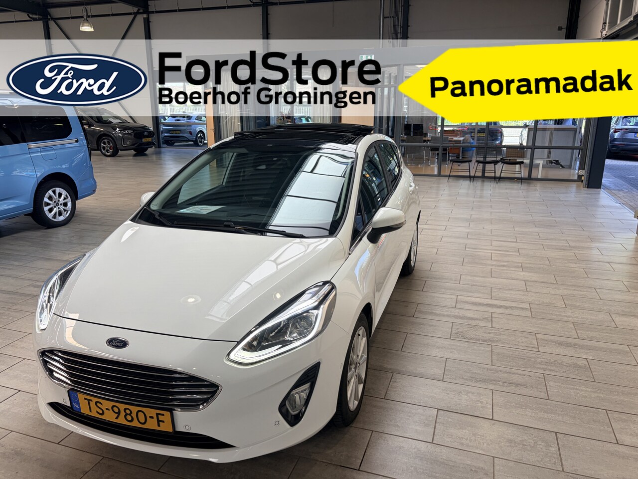 Ford Fiesta - EcoBoost 100 pk Titanium | Pano | Winter Pack | Navi | Clima | Cruise | Camera | B&O | 100 - AutoWereld.nl