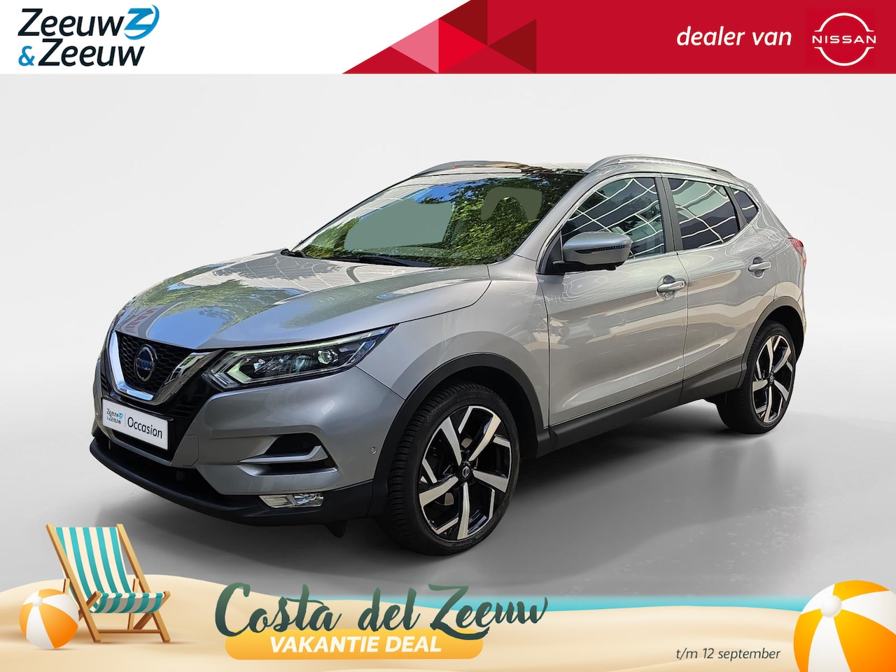 Nissan Qashqai - 1.3 DIG-T Tekna + | Panorama dak | 360 camera | All Season banden | Elektrische bestuurder - AutoWereld.nl