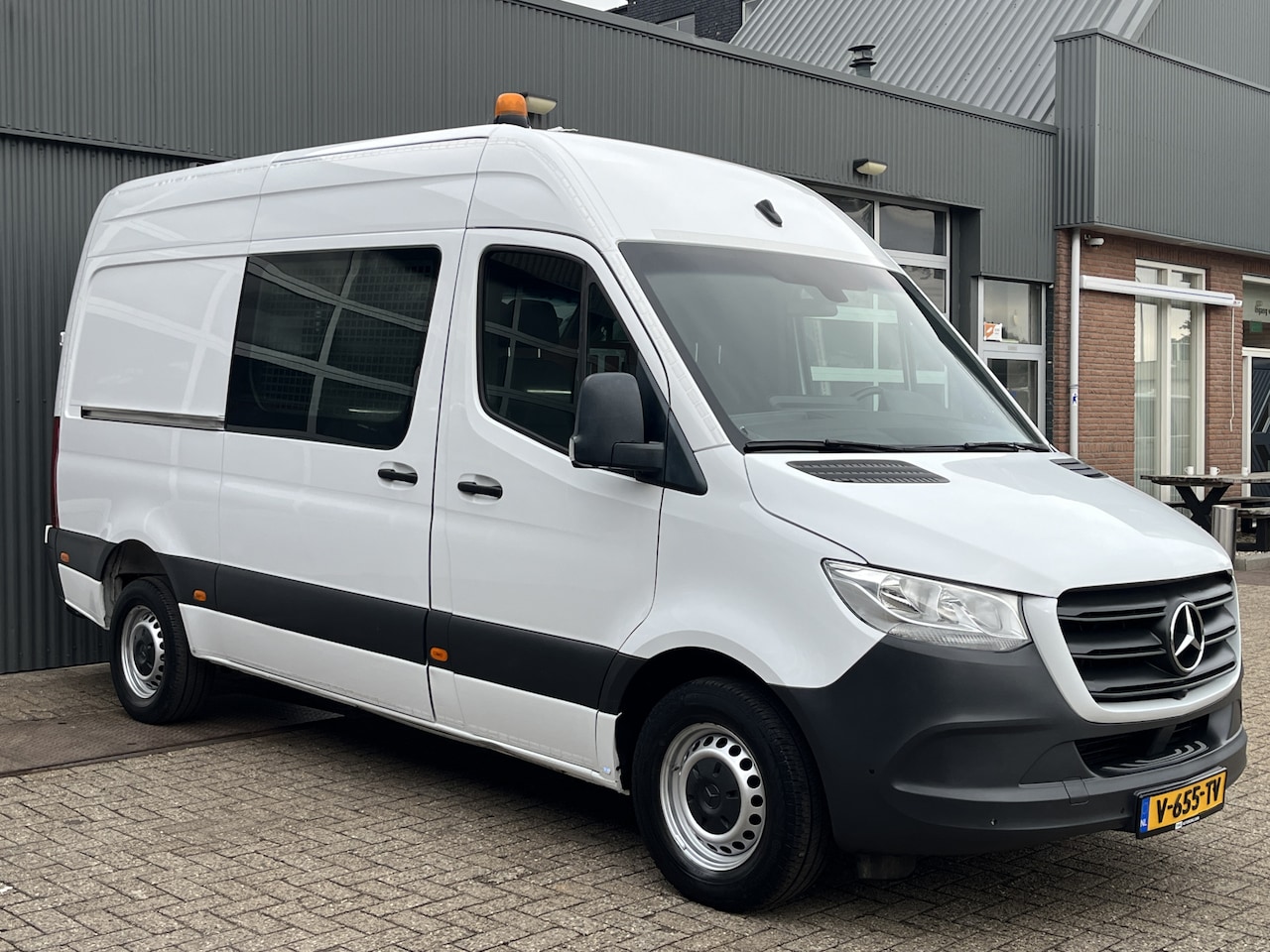 Mercedes-Benz Sprinter - 314 2.2 CDI L2H2 Werkplaats inrichting Airco Cruise controle Trekhaak 2800kg Kastinrichtin - AutoWereld.nl