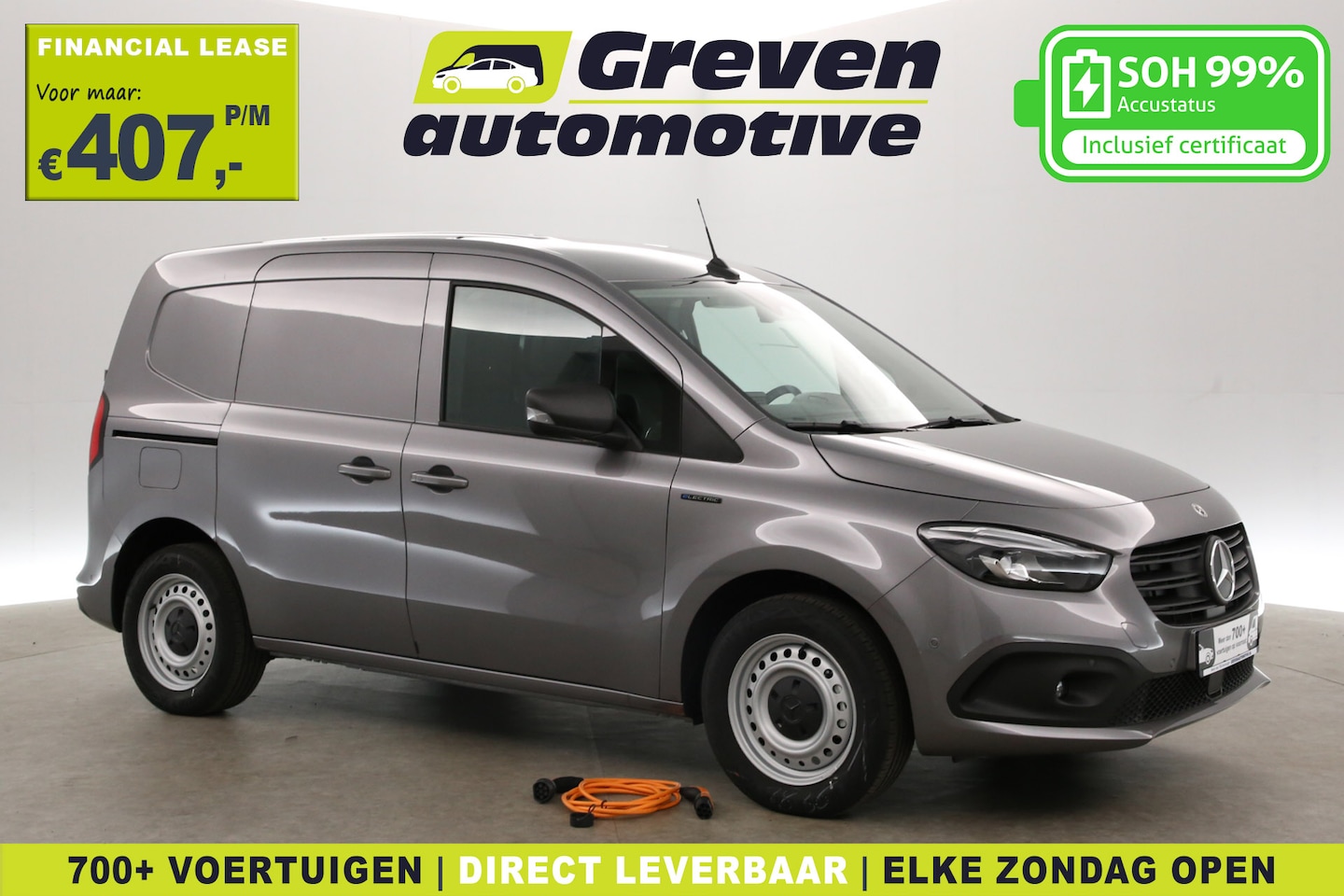 Renault Kangoo - Mercedes-Benz eCitan 45 kWh 122PK | Snelladen | SOH 99% | 1400kg Trekgew. | Clima | Camera - AutoWereld.nl