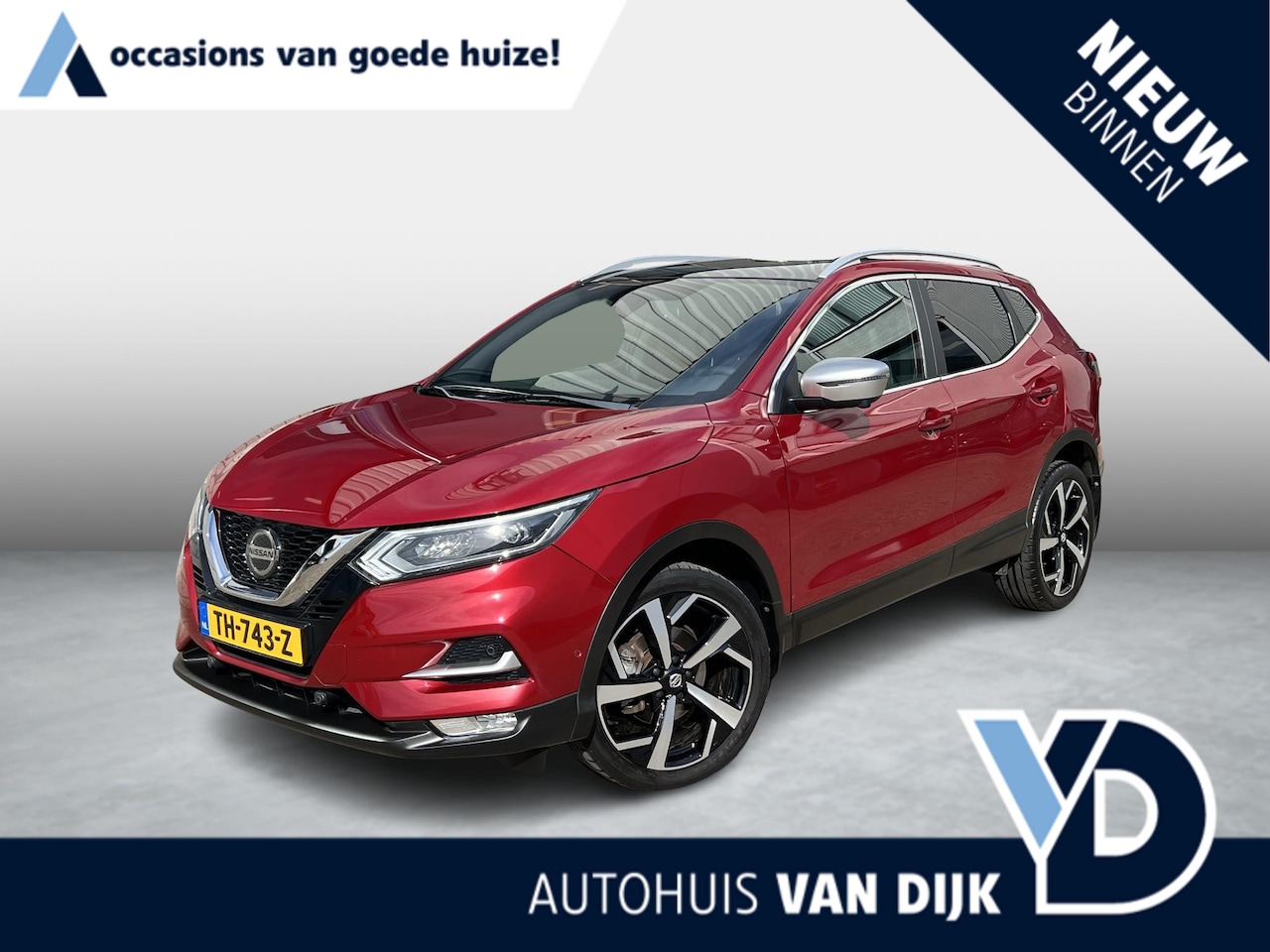 Nissan Qashqai - 1.2 Tekna + Automaat / panoramadak / BOSE / vol leder / 360 Camera - AutoWereld.nl