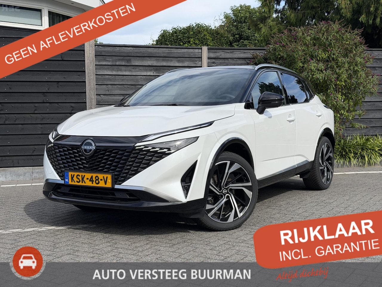 Nissan Qashqai - Tekna Plus 1.3 MHEV 158PK Xtronic Automaat Navigatie, Rondomzichtcamera, Keyless, Panorama - AutoWereld.nl