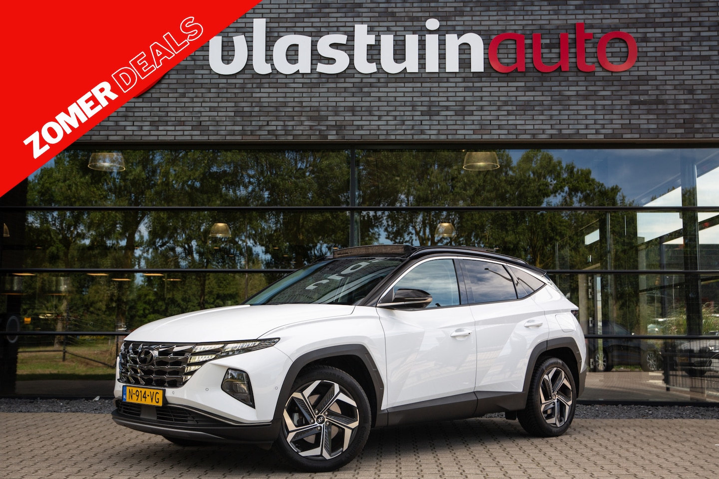 Hyundai Tucson - 1.6 T-GDI HEV Premium Sky 1.6 T-GDI HEV Premium Sky , Panoramadak, Adap. cruise, - AutoWereld.nl
