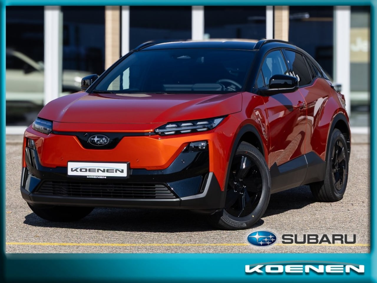 Subaru Uncharted - UNCHARTED 2E-xcite + / 77Kwh / FLARE ORANGE / ZWART DAK - AutoWereld.nl