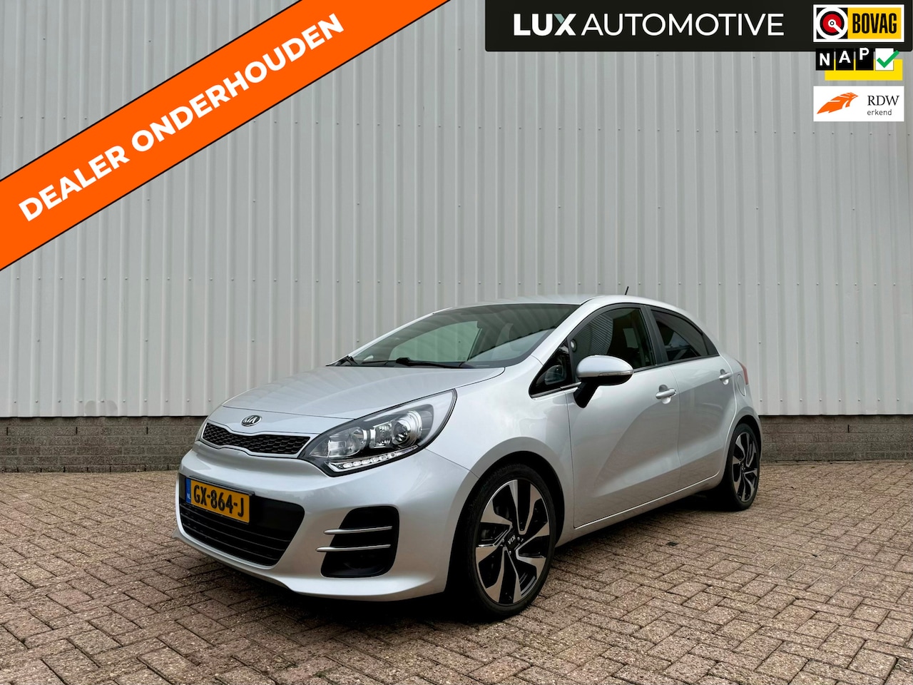 Kia Rio - 1.2 CVVT ExecutiveLine 1.2 CVVT ExecutiveLine, Navi, Leder, Camera, PDC, 1e eigenaar, NAP - AutoWereld.nl