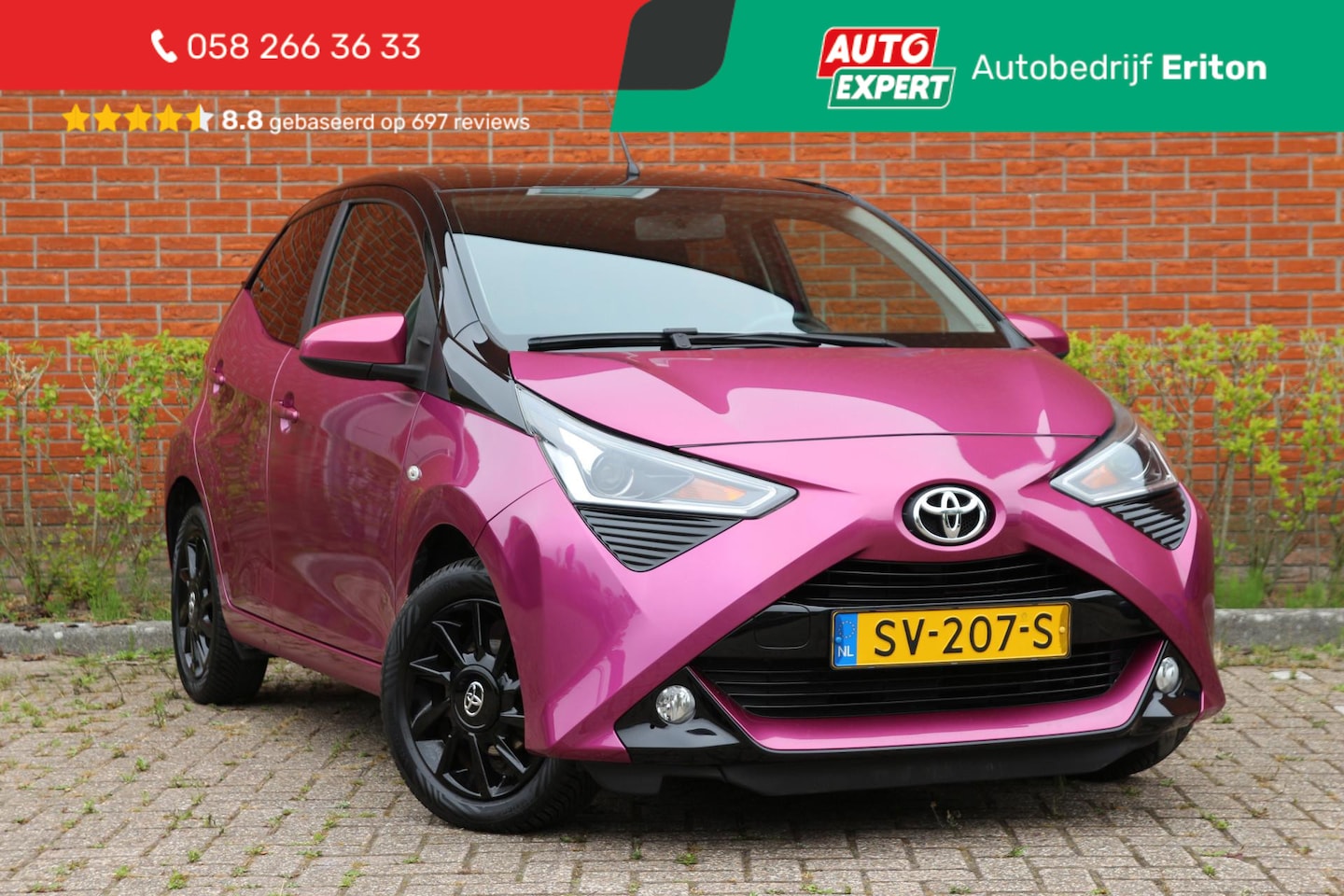 Toyota Aygo - 1.0 VVT-i 73pk x-clusiv UNIEK! | NL-auto | Unieke kleur! | Luxe! | Airco | Cruise control - AutoWereld.nl