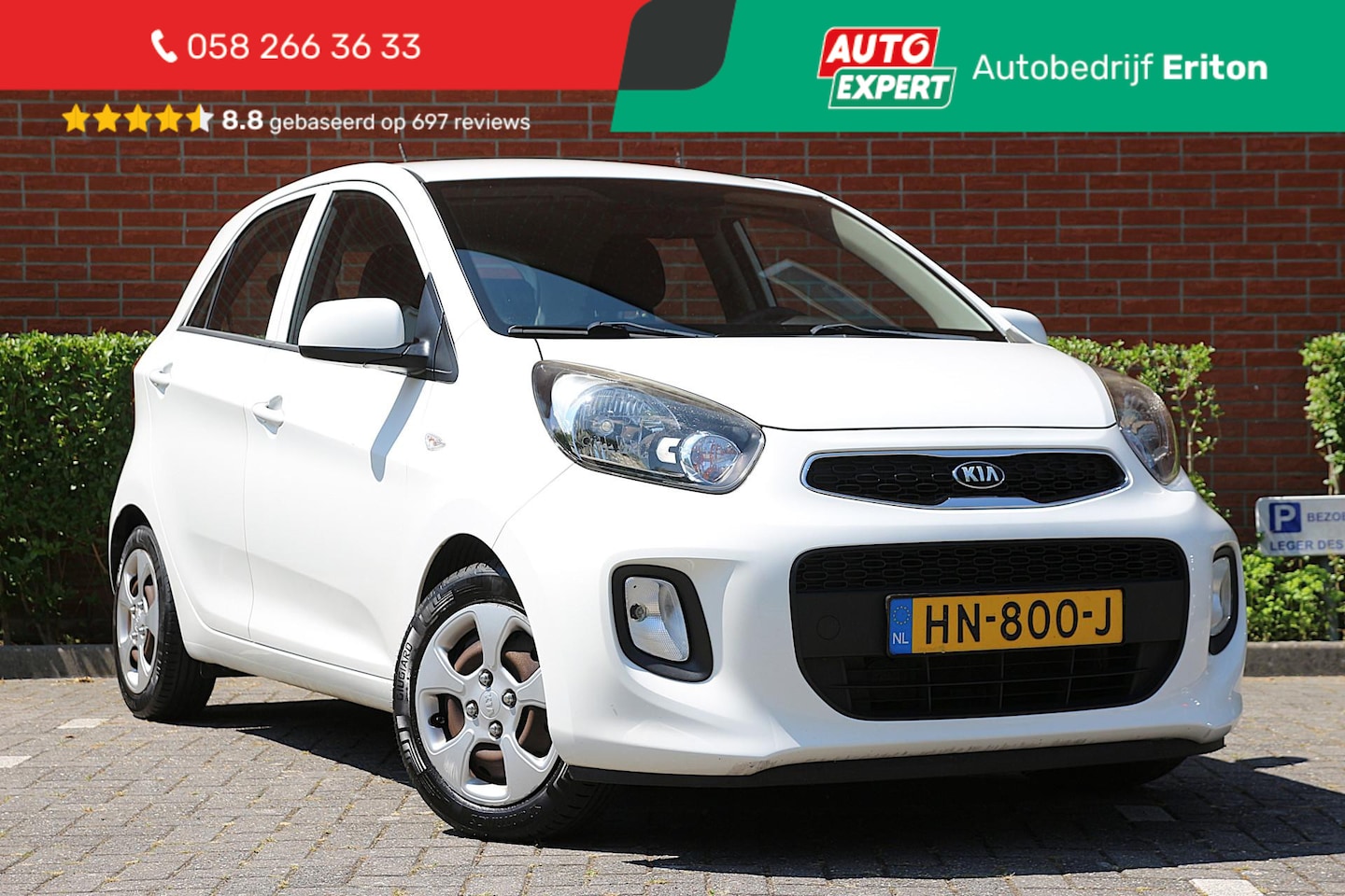 Kia Picanto - 1.0 CVVT 66pk ComfortLine | NL-auto | 5 deuren | Airco | Centr. deurvergr. | Elek. ramen | - AutoWereld.nl