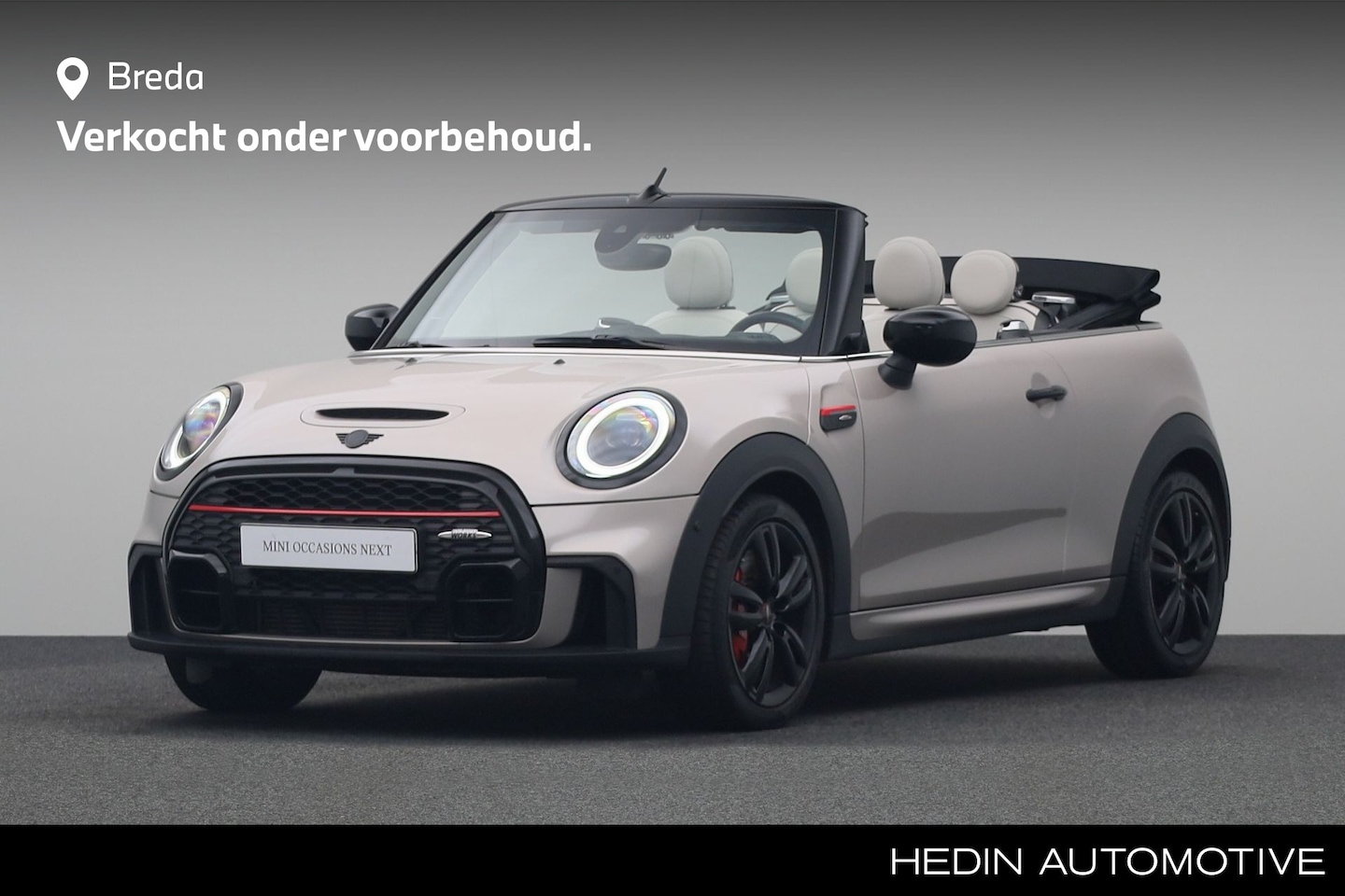 MINI Cabrio - 2.0 John Cooper Works | Head Up Display | Harman Kardon | Adaptive Cruise Control | Achter - AutoWereld.nl