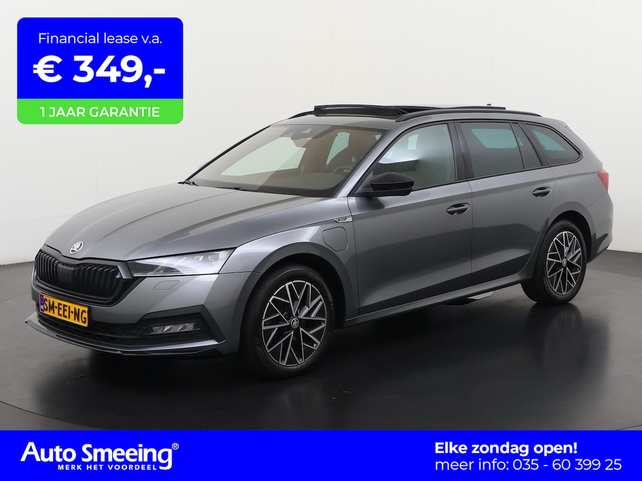 Skoda Octavia Combi - 1.4 TSI iV PHEV Sportline | Panoramadak | Adaptive onderstel (DCC) | Elektr achterklep | Z - AutoWereld.nl