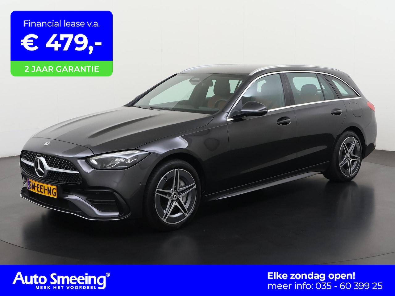 Mercedes-Benz C-klasse Estate - 300e AMG Line | Trekhaak | Distronic Plus | Leder | Zondag Open! - AutoWereld.nl