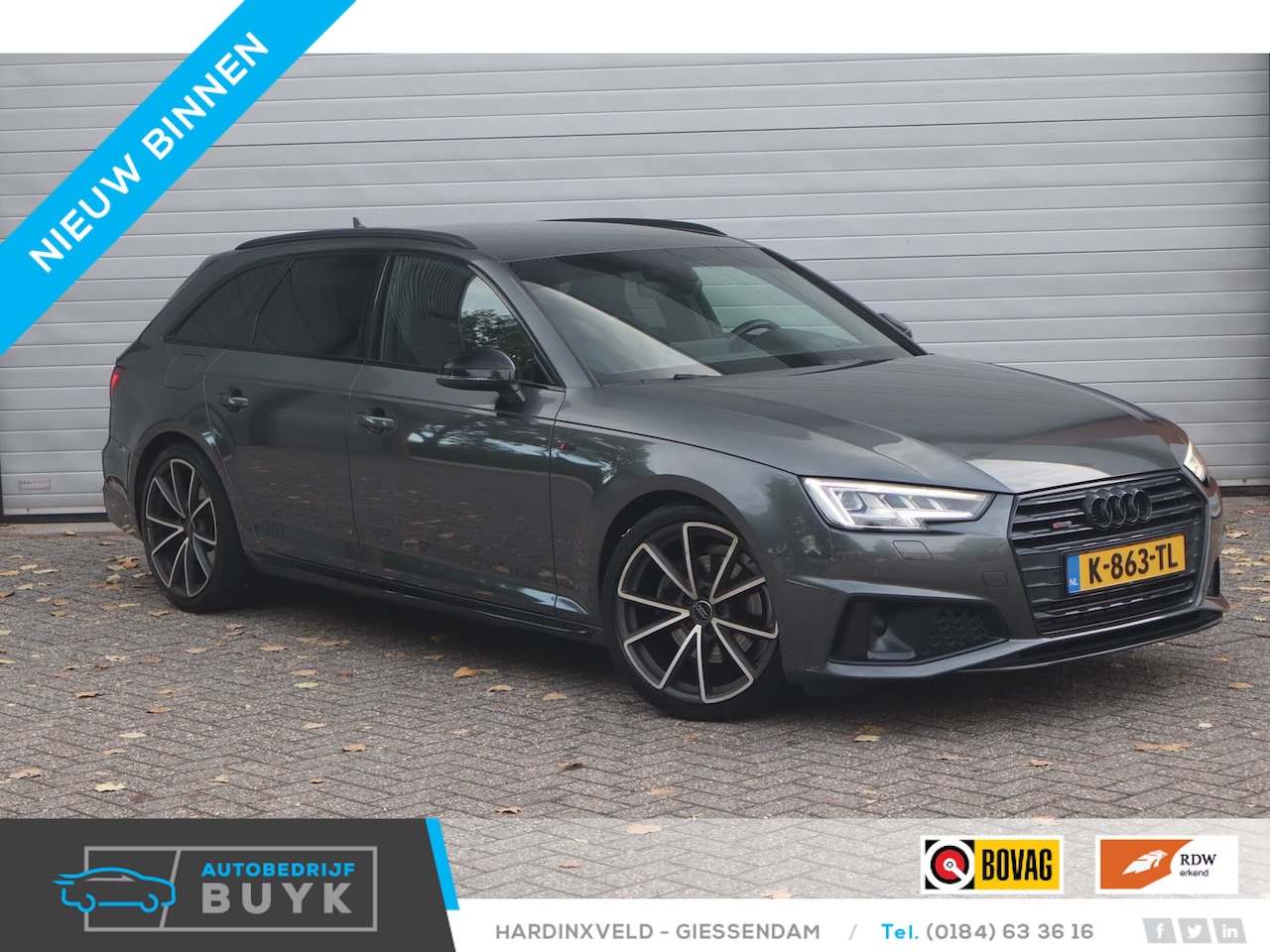 Audi A4 Avant - 40 TFSI Sport 3x S line black edition KEYLESS | B&O | HEADUP | 19” LM | MASSAGE - AutoWereld.nl