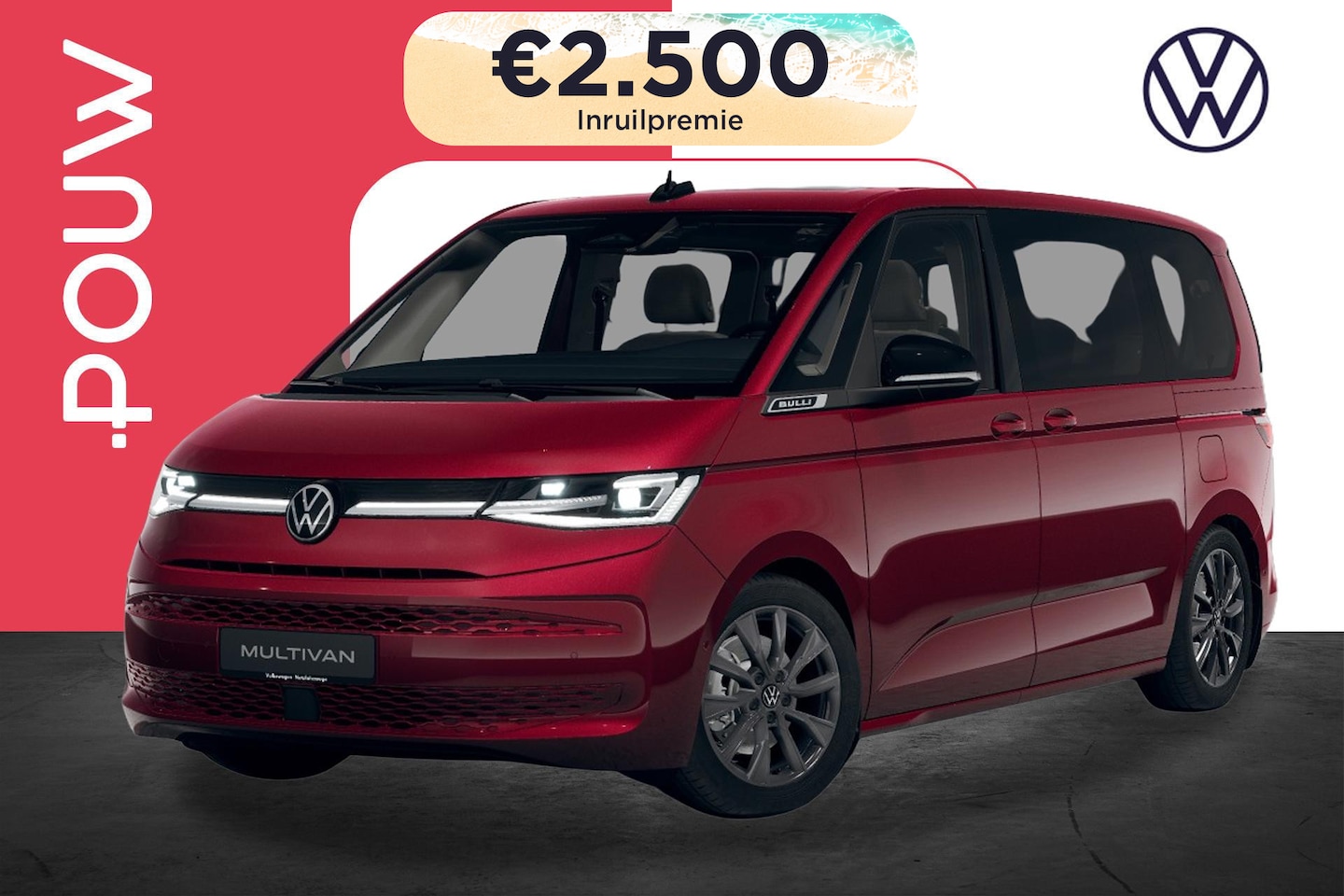 Volkswagen Multivan - 1.5 eHybrid 245pk L1 Bulli Edition 4Motion 6p. | 18" Velgen | Navigatie - AutoWereld.nl