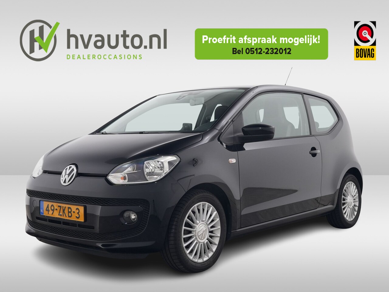 Volkswagen Up! - 1.0 HIGH UP! EXECUTIVE | 1e eigenaar, supernetjes | Airco | Navi - AutoWereld.nl