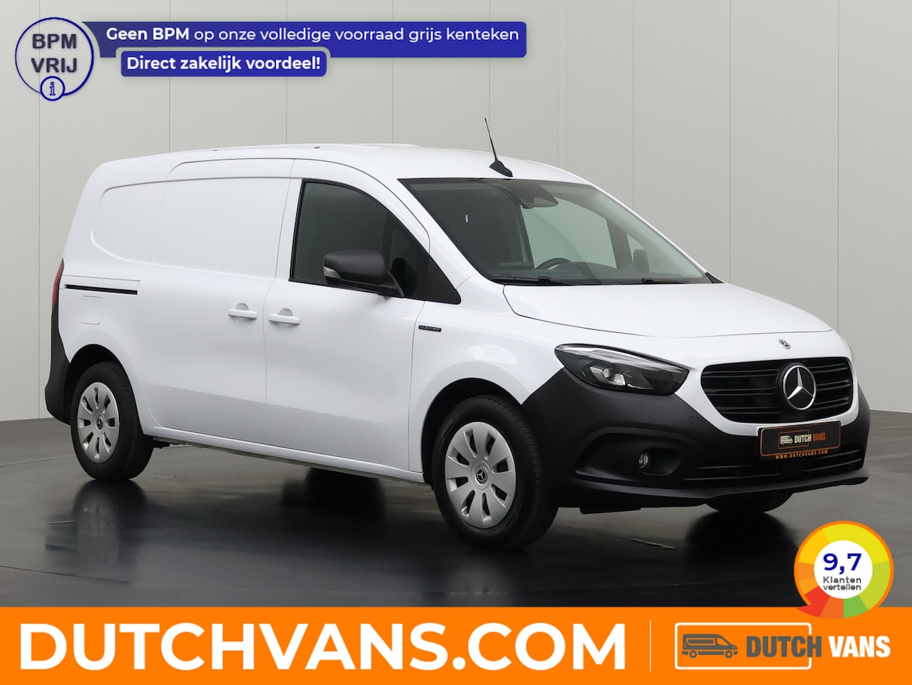 Mercedes-Benz Citan - Elektrisch Lang | 3-Zits | Multimedia | Navigatie | Airco | Cruise | Betimmering - AutoWereld.nl