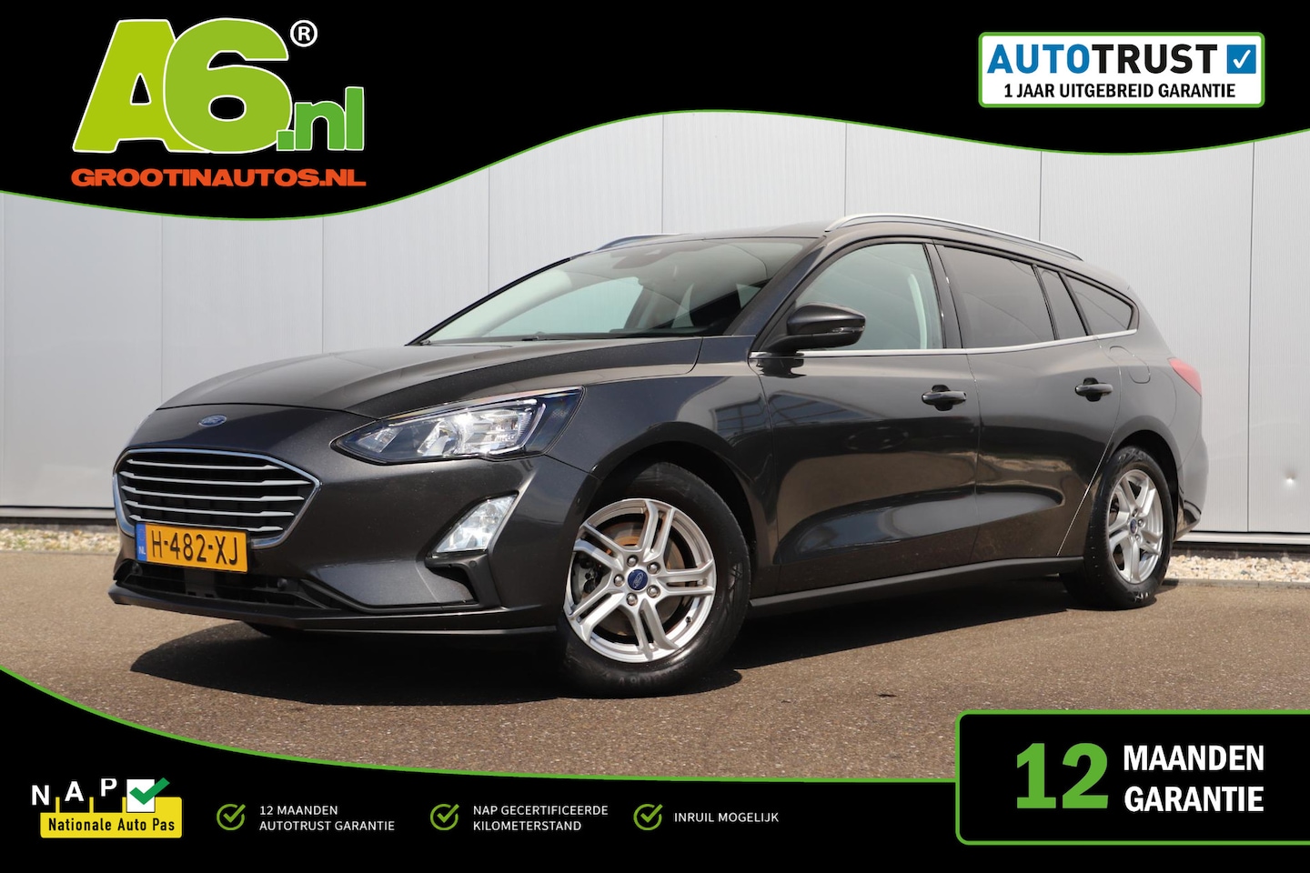 Ford Focus Wagon - 1.0 EcoBoost Trend Edition Business Trekhaak Navigatie Carplay Android Parkeersensor Airco - AutoWereld.nl