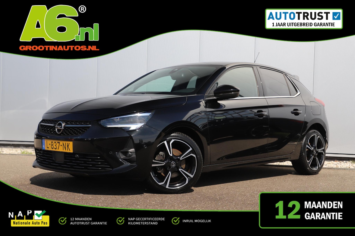 Opel Corsa - 1.2 Ultimate 131PK Automaat Full LED LMV Half Leder Navigatie Achteruitrijcamera Clima Sto - AutoWereld.nl