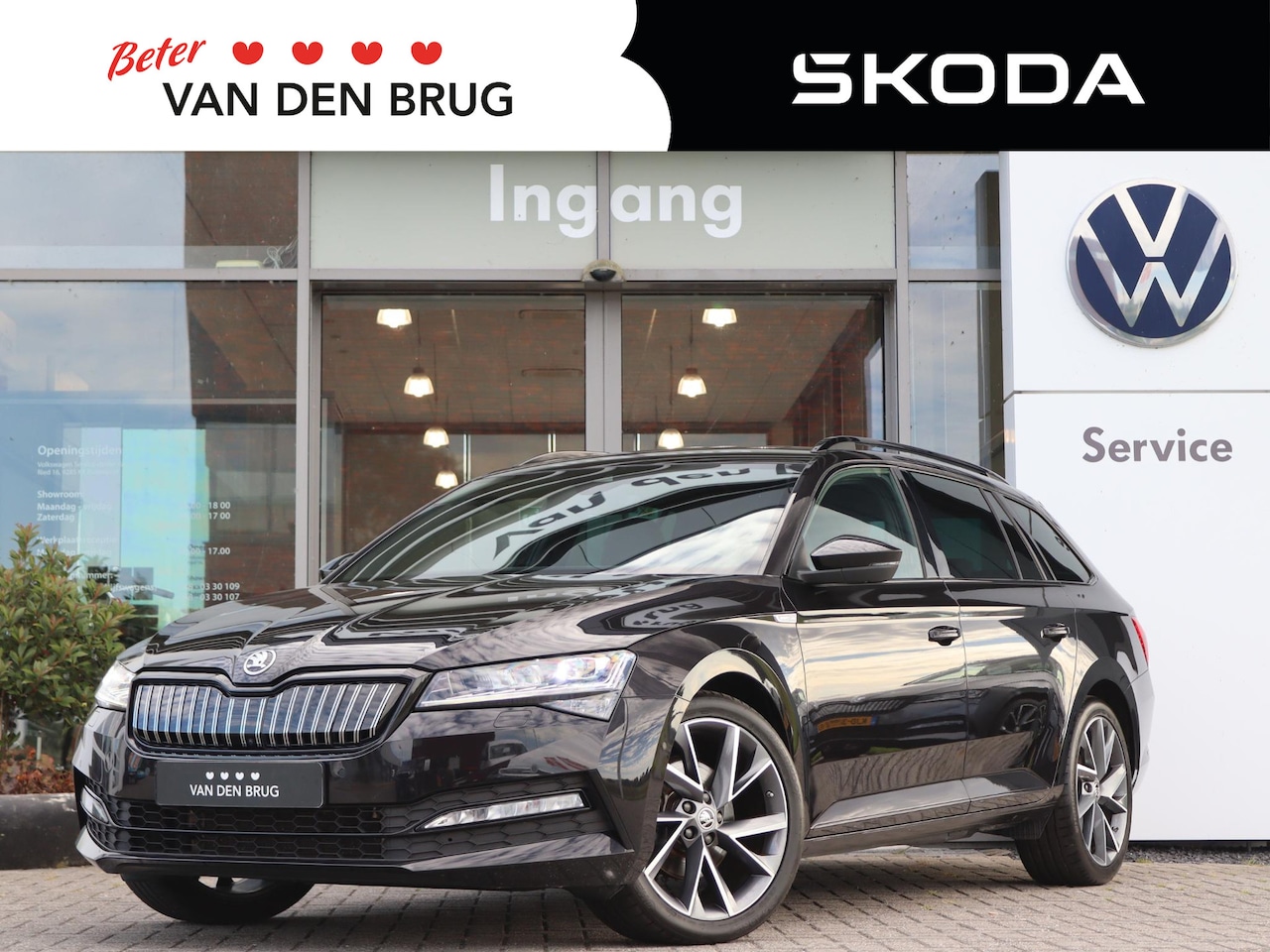 Skoda Superb Combi - 1.4 TSI 218 pk DSG iV Sportline Business | Trekhaak | Navigatie | DCC | Stoel + Stuurverwa - AutoWereld.nl