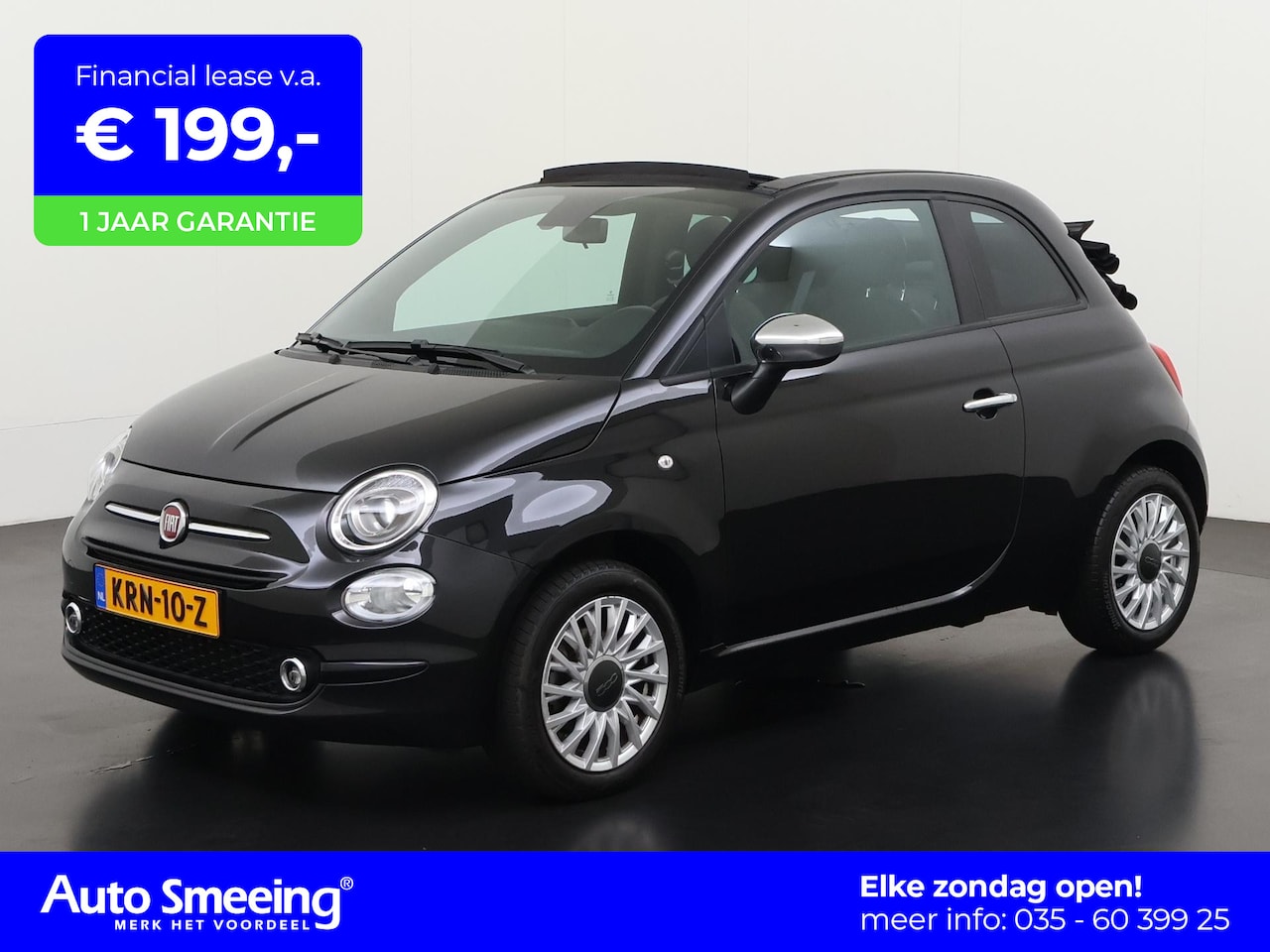 Fiat 500 C - 1.0 Hybrid | Navigatie | Digital Cockpit | Parkeersensor | Zondag Open! - AutoWereld.nl