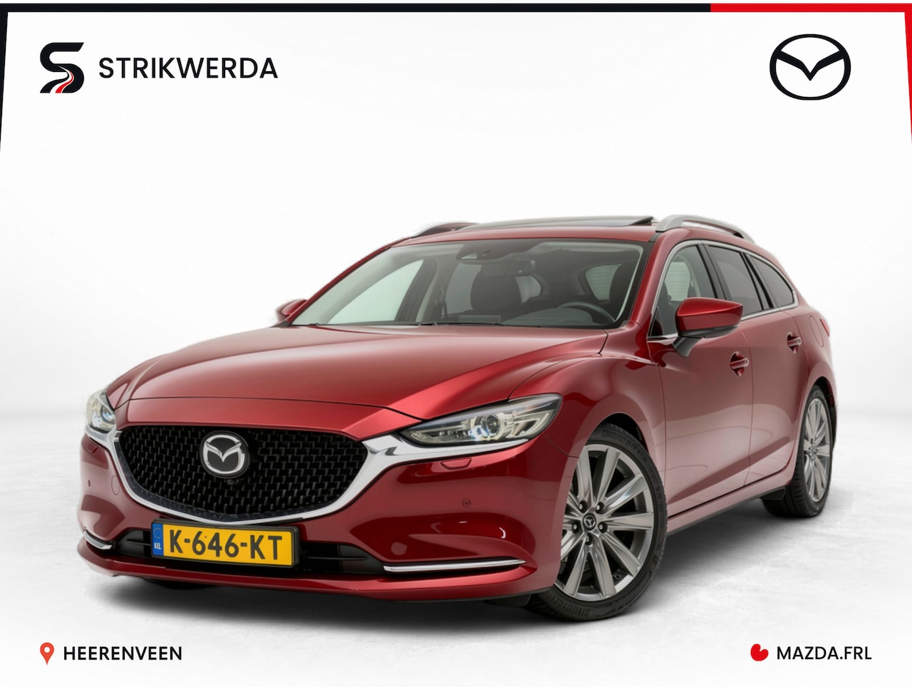 Mazda 6 Sportbreak - 2.0 SkyActiv-G 165 Luxury AUTOMAAT | Stoelverwarming/koeling | Bose | leer | Pano - AutoWereld.nl