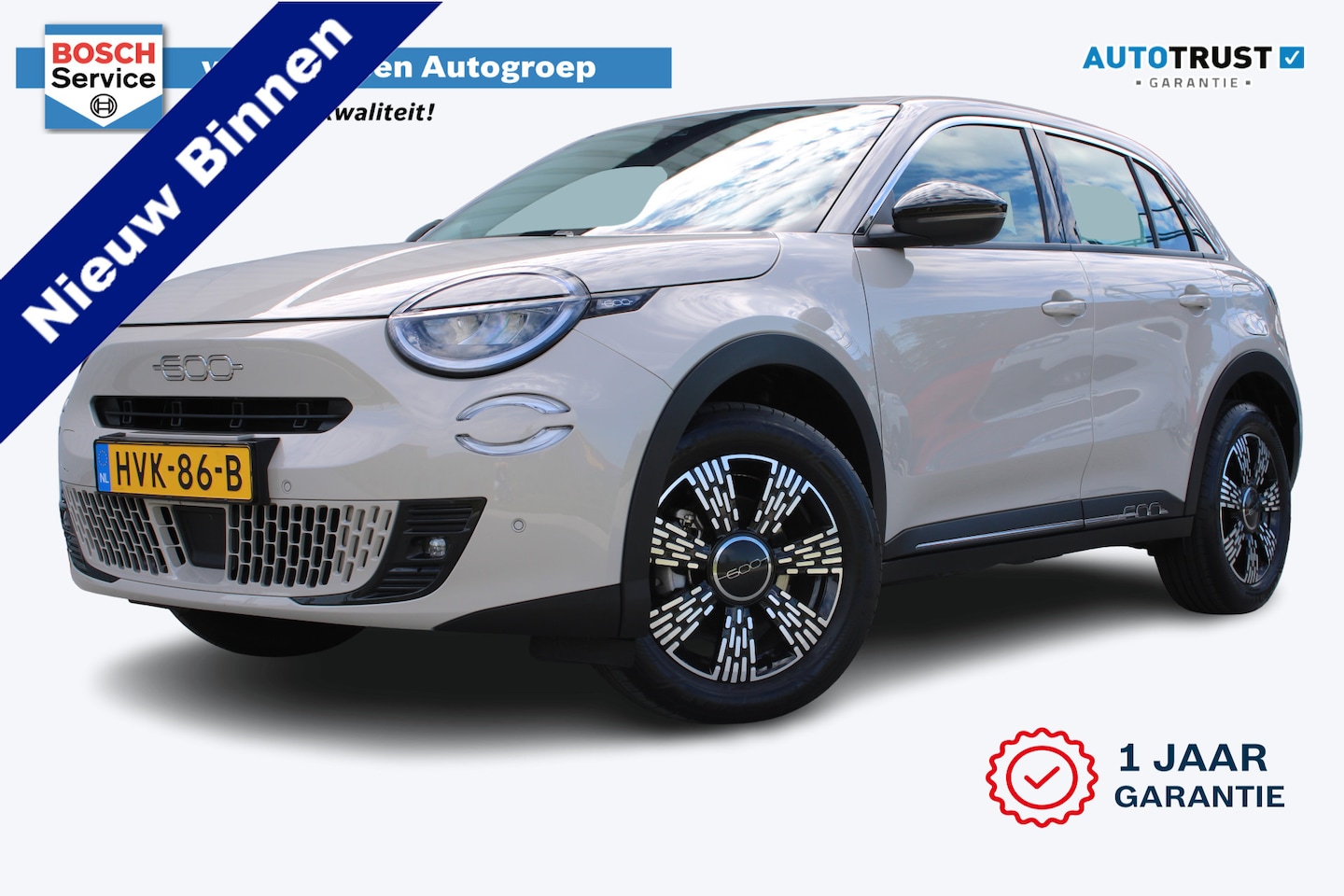 Fiat 600 - 1.2 Hybrid Pop | Incl. 12 maanden garantie | Cruise control | Parkeercamera | Apple carpla - AutoWereld.nl