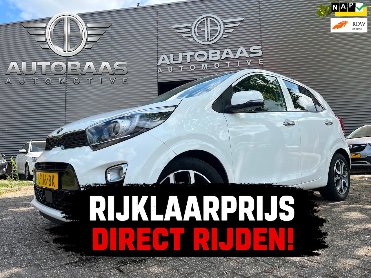 Kia Picanto - 1.0 DPi DynamicPlusLine NLAUTO+1EIG+NAP+NAVI+CAMERA+CLIMATE CONTROL+LICHTMETALEN VELGEN+AP - AutoWereld.nl