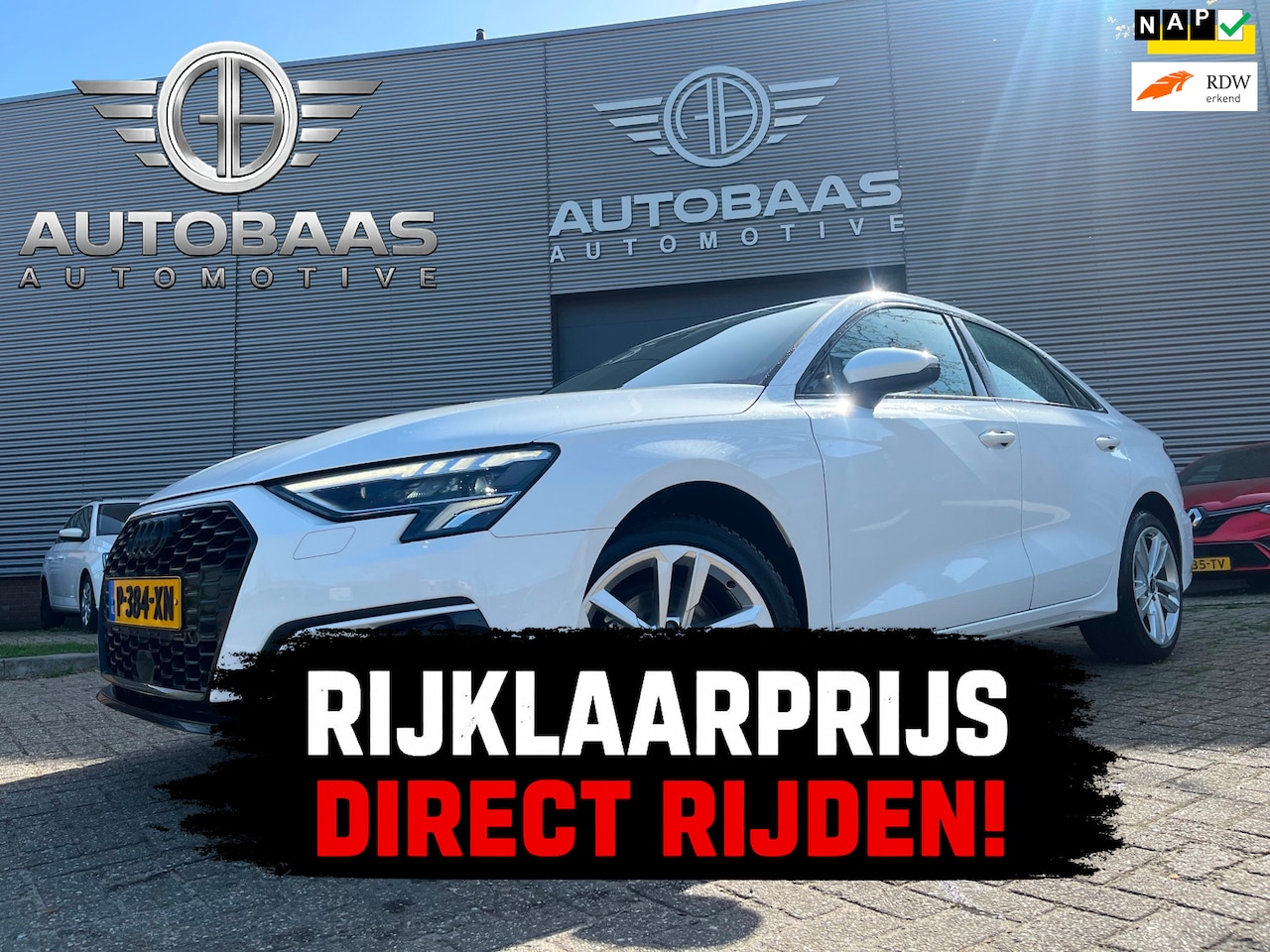 Audi A3 Limousine - 30 TFSI Advanced edition AUTOMAAT+NL-AUTO+NAP+1EIG+NAVI+FULL LED+DIGI DASH+ADAPTIVE CRUISE - AutoWereld.nl