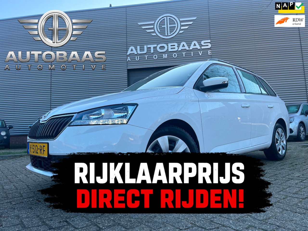 Skoda Fabia Combi - 1.0 TSI Ambition AUTOMAAT+NL-AUTO+NAP+1EIG+NAVI+PARKEERSENSOREN+CRUISECONTROL+CLIMATE CONT - AutoWereld.nl
