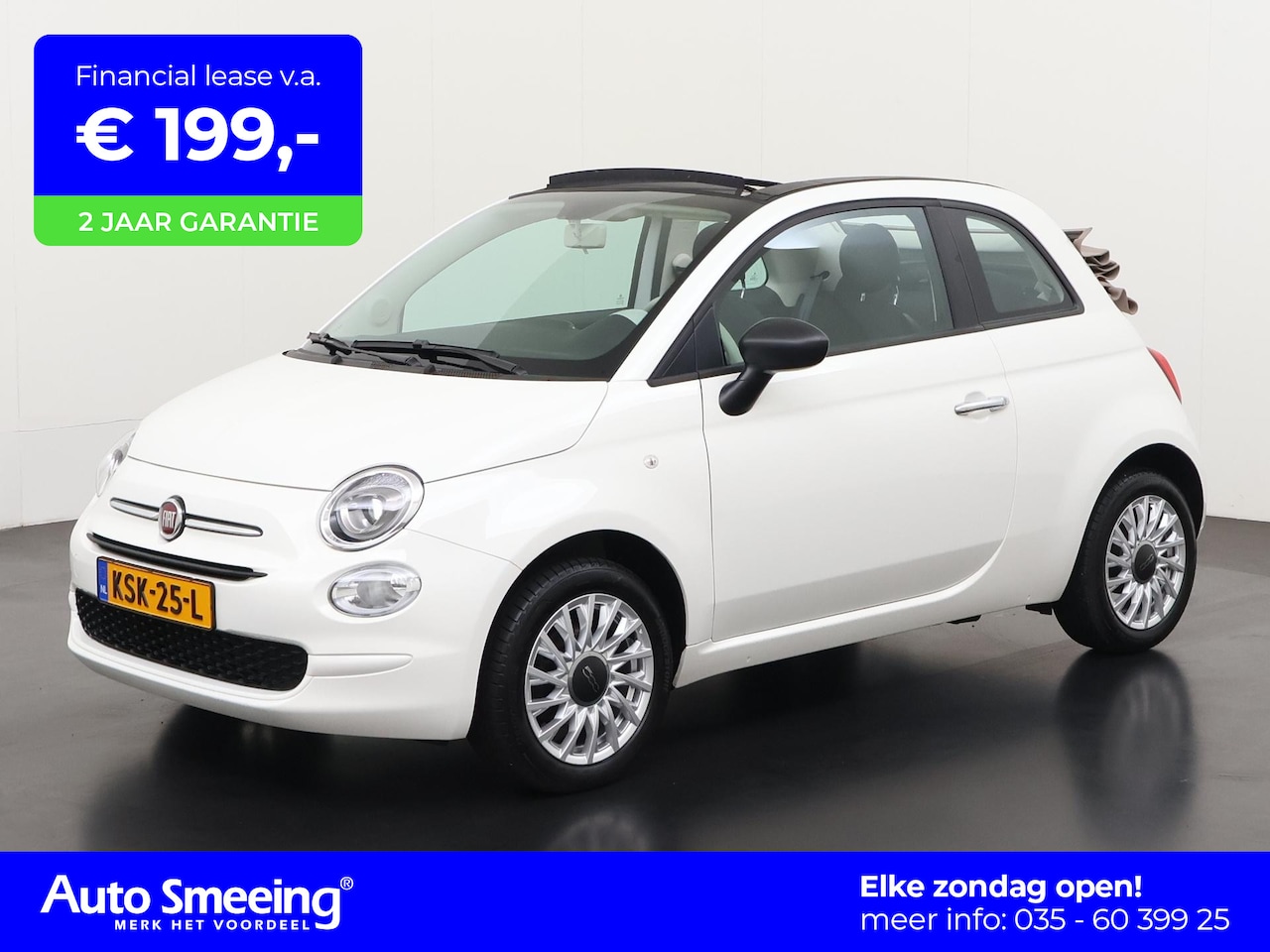 Fiat 500 C - 1.0 Hybrid | Apple/Android Carplay | Zondag Open! - AutoWereld.nl