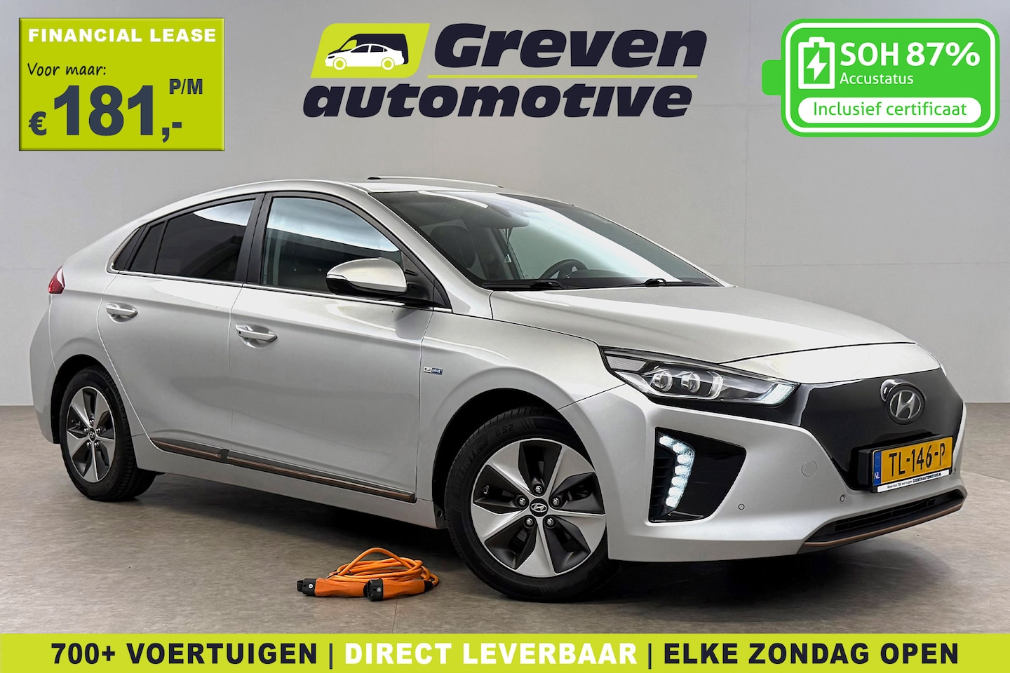 Hyundai IONIQ - Premium EV | Snelladen | SOH 87% | Pano | Stoelventilatie | Virtual | Camera | Carplay | M - AutoWereld.nl