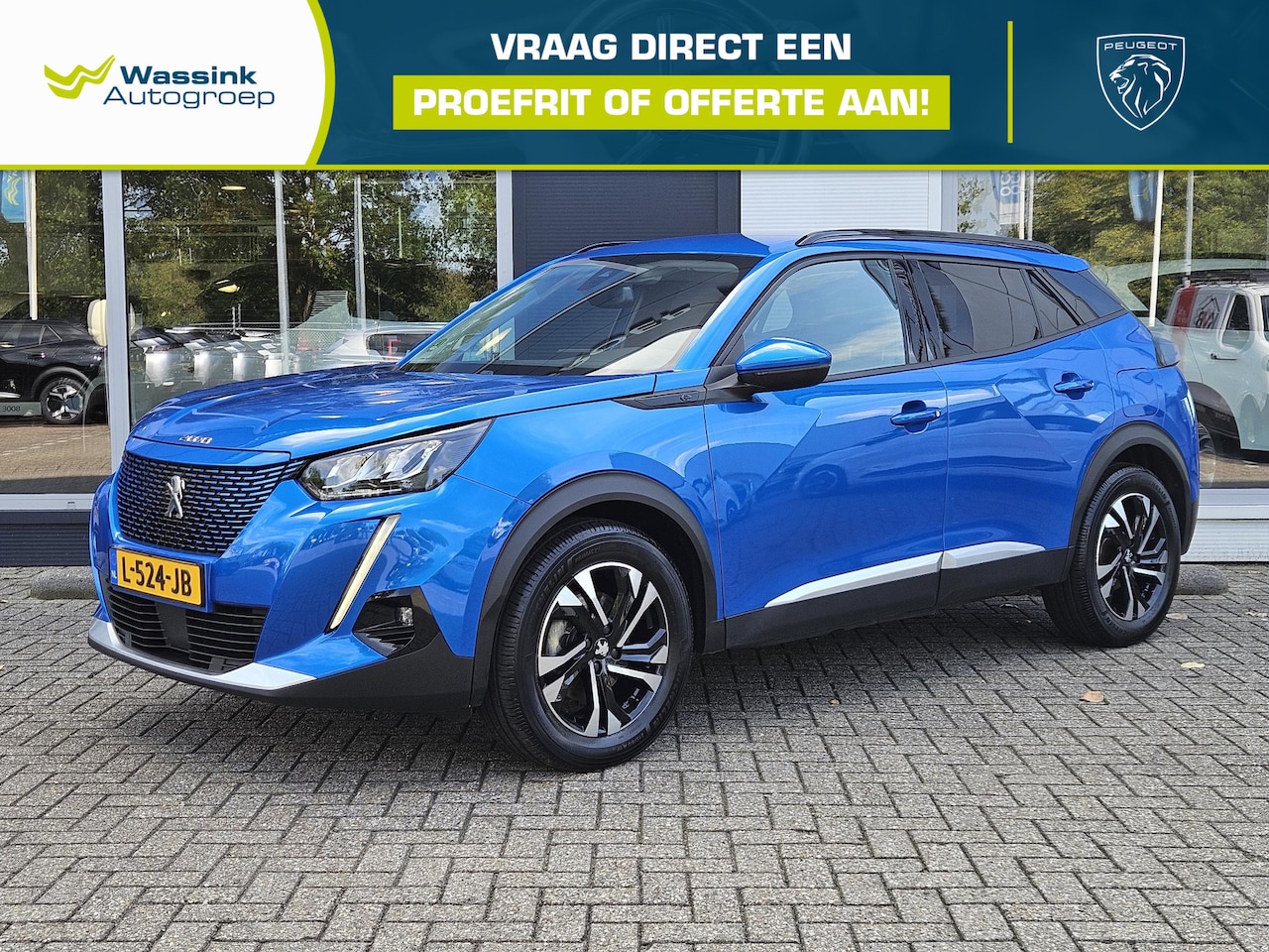 Peugeot e-2008 - EV Blue Lease Allure 50 kWh | Cruise Control | Climate Control | Navigatie | Apple Carplay - AutoWereld.nl