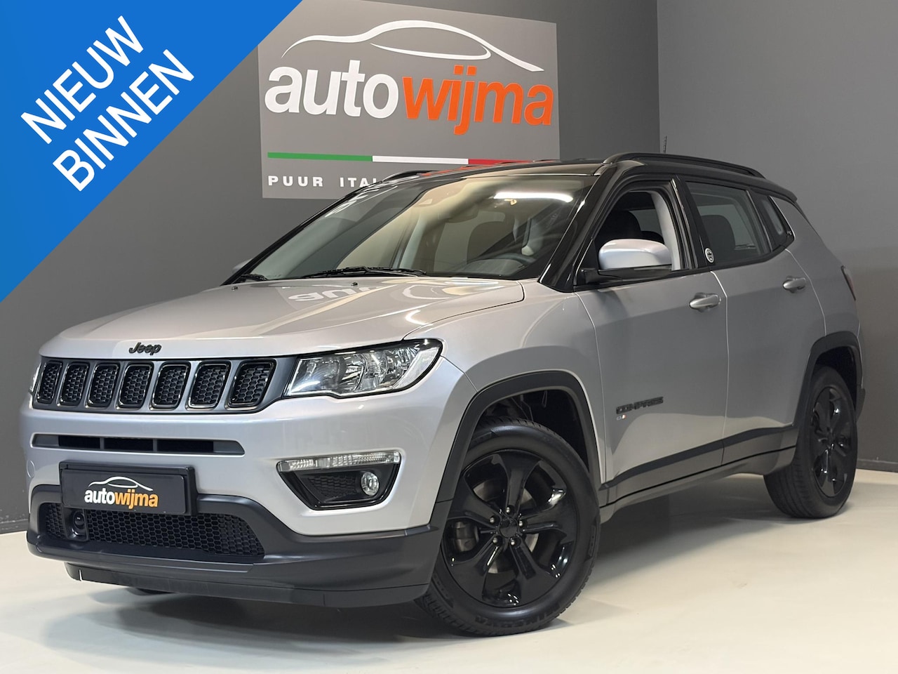 Jeep Compass - 1.4 Turbo 140pk MultiAir Night Eagle Carplay, Stoel/stuurverwarming, Camera - AutoWereld.nl