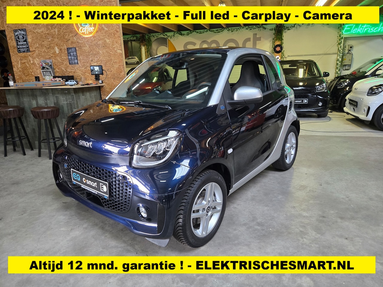 Smart Fortwo - EQ Comfort PLUs - 2024 ! - Winterpakket met stoel- en stuurverwarming - Full led - Carplay - AutoWereld.nl