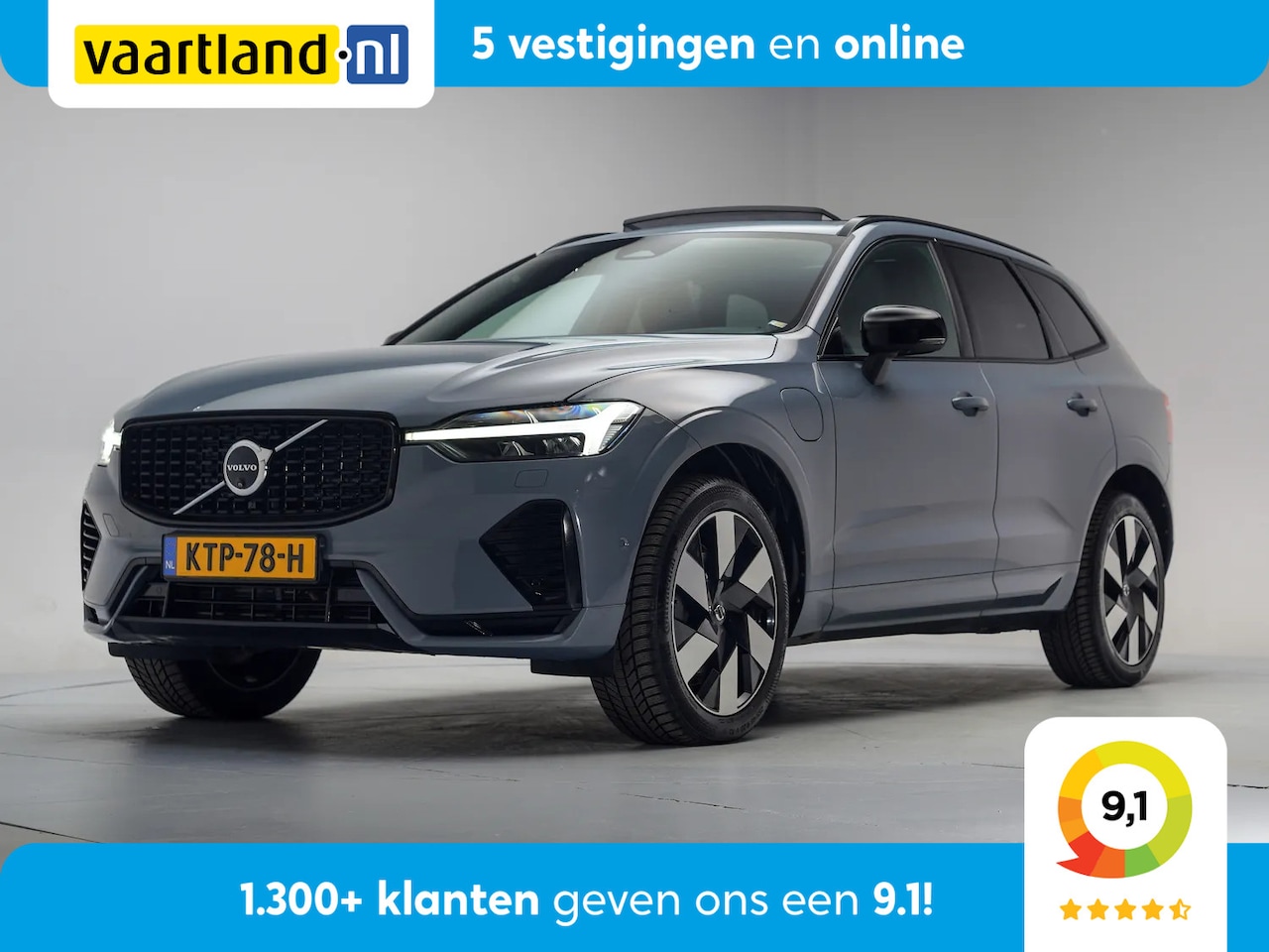 Volvo XC60 - 2.0 T6 AWD Recharge Ultimate Dark [ Panorama Leder Harman/Kardon Stuur-&Stoelverwarming Tr - AutoWereld.nl