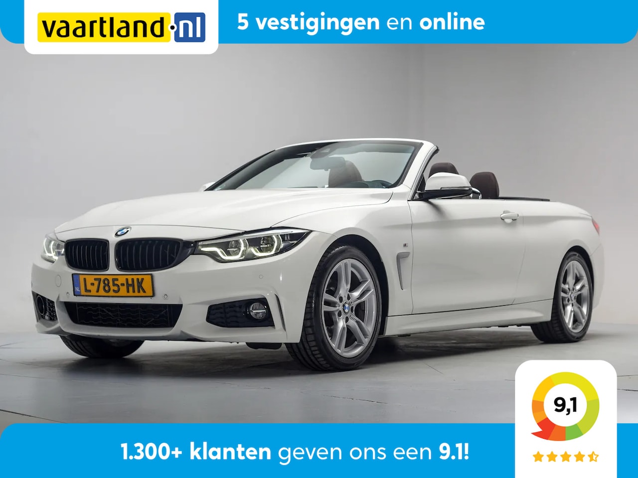 BMW 4-serie Cabrio - 420i M Sport High Executive Aut. [ Elektrisch verstelbare stoelen Head-up Keyless Memory s - AutoWereld.nl