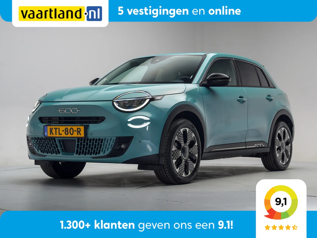 Fiat 600 - 600 e La Prima 54 kWh [ Navi Camera Apple / Android Leder Stoelverwarming ] - AutoWereld.nl