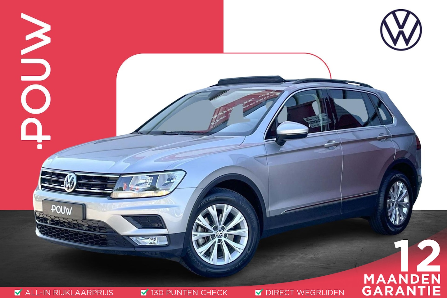 Volkswagen Tiguan - 1.4 TSI 125pk Comfortline | Trekhaak | Panoramadak | Navigatie - AutoWereld.nl