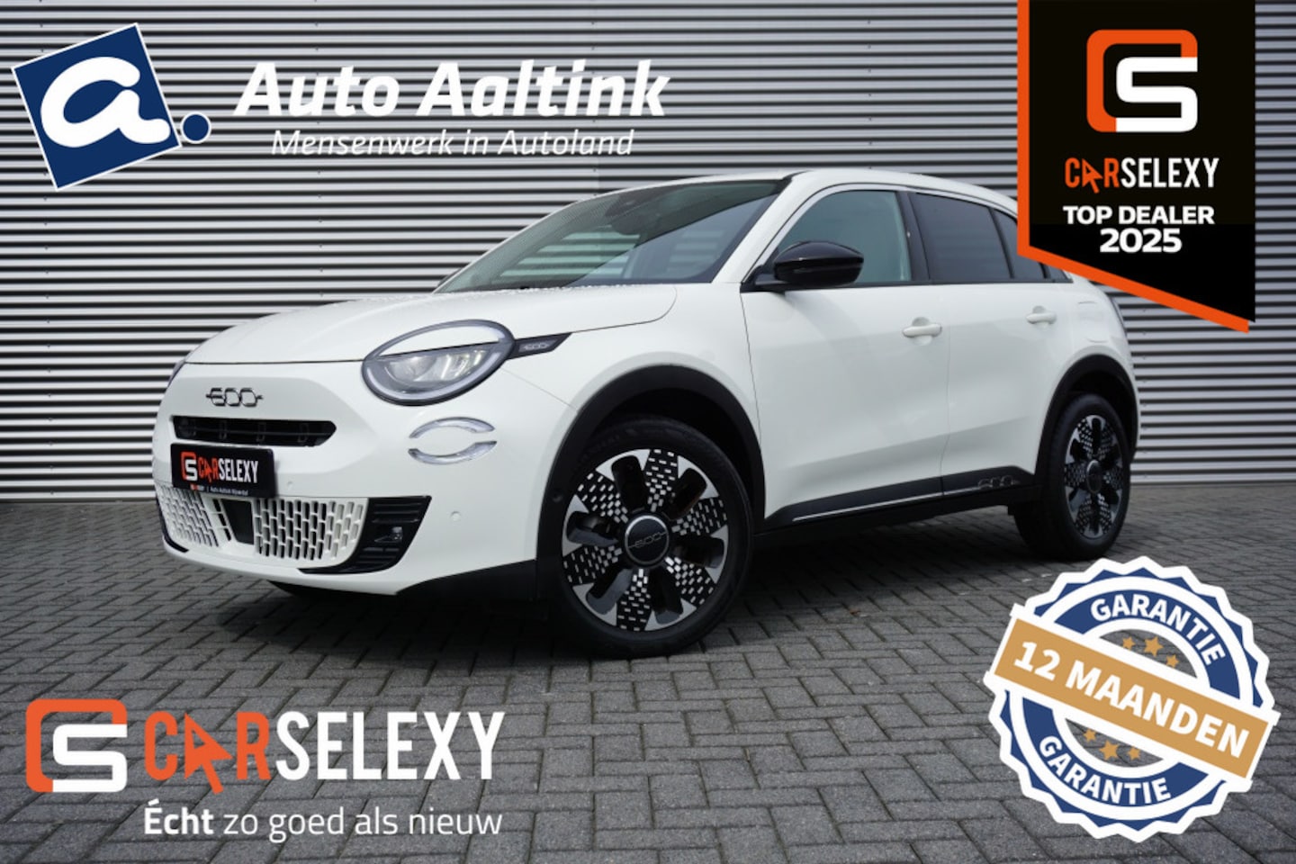 Fiat 600 - Hybrid La Prima Automaat LEDER | CLIMA | MASSAGE | MEEST LUXE! - AutoWereld.nl