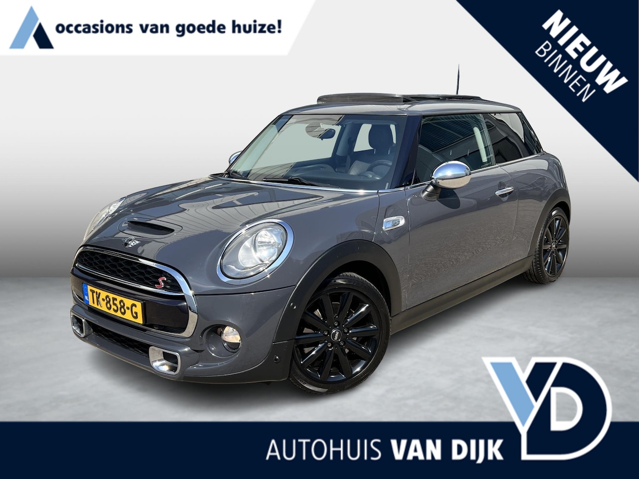 MINI 3-Deurs - 2.0 Cooper S Chili Serious Business JCW pakket / Panoramadak / stoelverw. / 17" velgen - AutoWereld.nl