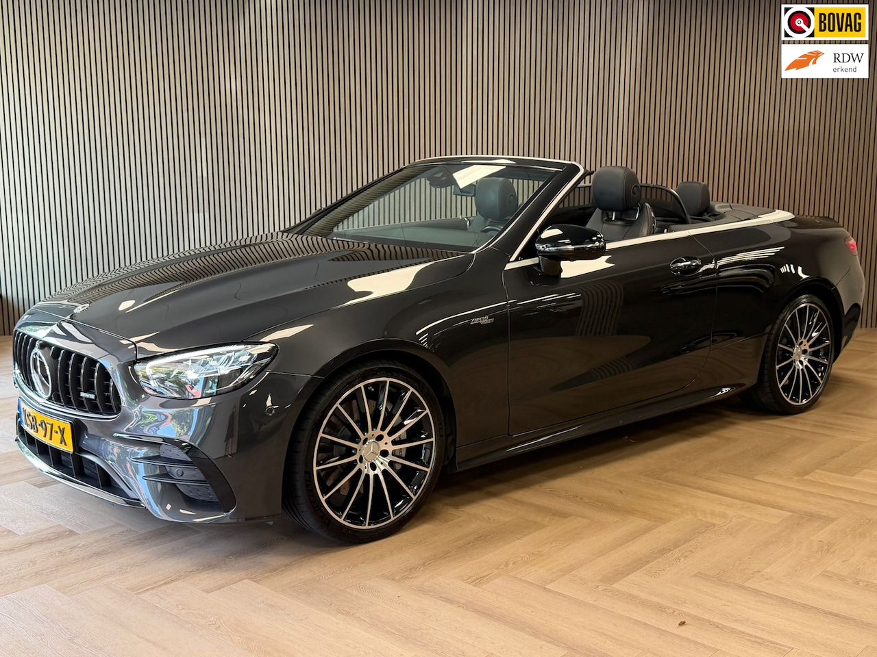Mercedes-Benz E-klasse Cabrio - AMG 53 4MATIC CAMERA 360 MEMORY-SEATS SFEERVERLICHTING NAVIGATIE STOELVERWARMING & VENTILA - AutoWereld.nl
