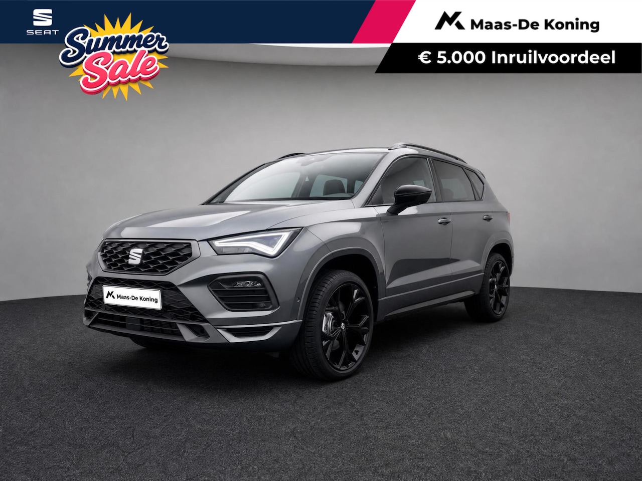 SEAT Ateca - FR Business Intense 1.5 TSI 110 kW / 150 PK SUV 7 | Graphite Grey | Glossy Black Velgen | - AutoWereld.nl