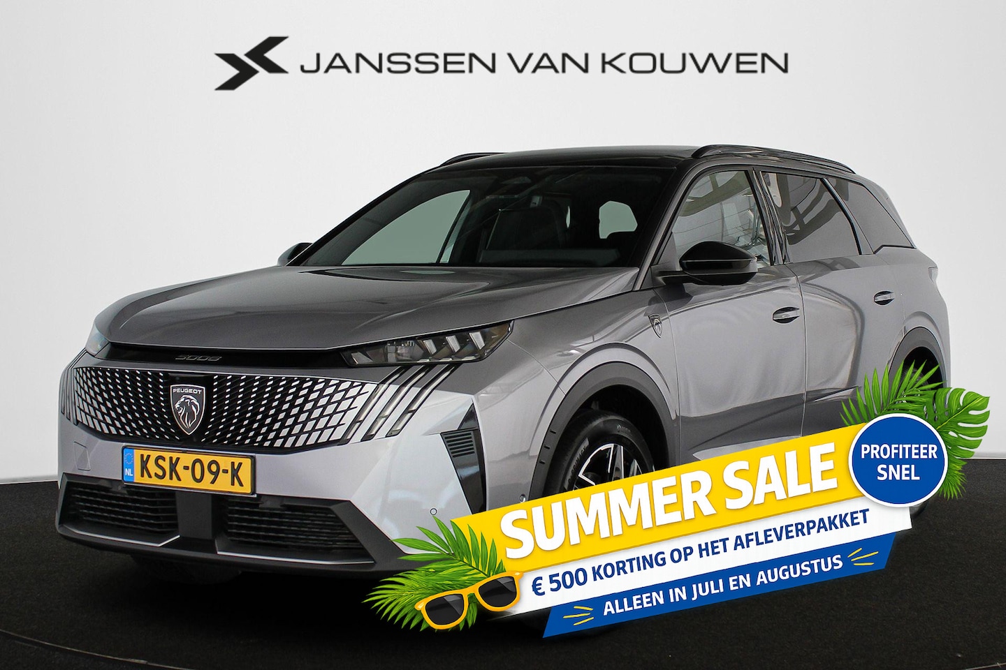 Peugeot 5008 - 1.2 Hybrid 145 GT 7p Stuur-Stoelverwarming 360-Camera Keyless Apple CarPlay - AutoWereld.nl