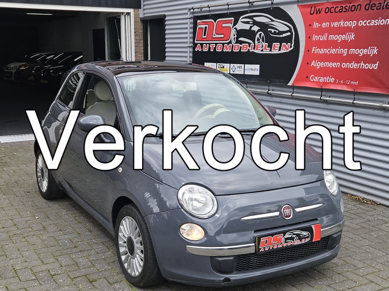Fiat 500 - 1.2 Lounge FIAT 500 1.2 *** PANORAMADAK-ELECTR.AIRCO.SP.WIELEN,etc,etc. *** - AutoWereld.nl